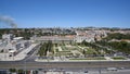 Portugal. Lisbon. Panorama to the north from the Observation Deck of the Monument to the Discoverers Royalty Free Stock Photo