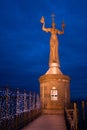 The Imperia statue in Constance at sunset Royalty Free Stock Photo