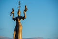 Imperia statue at the entrance of the harbor of Konstanz, Germany. Royalty Free Stock Photo