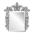 Imperial Baroque Mirror frame. Vector French Luxury rich intricate ornaments. Victorian Royal Style decor Royalty Free Stock Photo