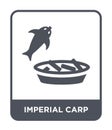 imperial carp icon in trendy design style. imperial carp icon isolated on white background. imperial carp vector icon simple and