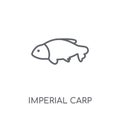 Imperial Carp linear icon. Modern outline Imperial Carp logo con