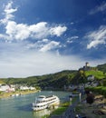 Imperial Castle Reichsburg on the Mosel river. Cochem city. Landscape Royalty Free Stock Photo