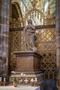 Imperial Chapel and Tomb of St Vitus in St. Vitus Cathedral Interior at Prague Castle - Prague, Czech Republic