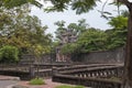 Imperial City Wall and the Hien Nhon Gate Royalty Free Stock Photo