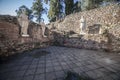 Imperial cult room at Merida Roman theatre peristyle. Extremadura, Spain