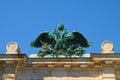 Imperial eagle in Vienna, bronze sculpture, Austria