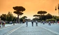 Imperial Fora (Fori Imperiali) urban scene in Rome