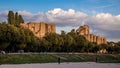 Imperial forum archeological site in Rome