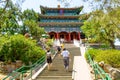 Imperial garden. Beijing, China at the Forbidden City Royalty Free Stock Photo