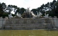Imperial garden in Vienna - fountain. Royalty Free Stock Photo