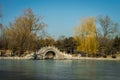 Imperial Gardens of the Old Summer Palace Yuanming Yuan in Beijing, China Royalty Free Stock Photo