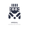 imperial guardian lion icon on white background. Simple element illustration from Monuments concept