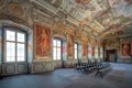 Imperial Hall at New Residence Neue Residenz old Palace Interior - Bamberg, Bavaria, Germany Royalty Free Stock Photo