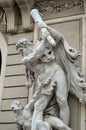 Hofburg Palace St Michael`s Wing statue detail Vienna Royalty Free Stock Photo