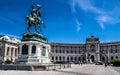 Imperial Palace Hofburg And Famous Square Heldenplatz In The Inner City Of Vienna In Austria Royalty Free Stock Photo