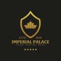 Imperial Palace Hotel Logo and Emblem. Vector logo illustration.
