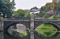 Imperial Palace and Nijubashi bridge, Japan Royalty Free Stock Photo