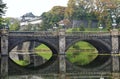 Imperial Palace and Nijubashi bridge, Japan Royalty Free Stock Photo