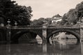 Imperial Palace & Nijubashi Bridge, Tokyo Royalty Free Stock Photo