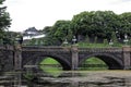 Imperial Palace with Nijubashi Bridge in Tokyo Royalty Free Stock Photo