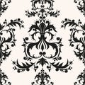 Luxury rococo repeating vector.