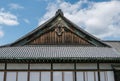 An imperial roof, part of Nijo Castle in Kyoto. Royalty Free Stock Photo