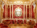 Imperial room of red silk and gold