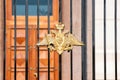 Imperial Russian double eagle with Saint George on the forged gate