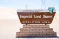 Imperial Sand Dunes Sign