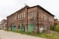 Abandoned destroyed hall. Imperial Shipyard, Gdansk, Poland