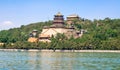 Imperial Summer Palace, Kunming lake and Pavilion of the Buddhist Incense located in Beijing, China Royalty Free Stock Photo