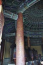 Imperial Vault of Heaven interior from Temple of Heaven site in Beijing Royalty Free Stock Photo