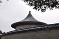 Imperial Vault of Heaven roof from Temple of Heaven site in Beijing Royalty Free Stock Photo