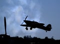 Imperial War Museum. Duxford, Cambridgeshire, UK. 2019 Battle of Britain air show. Hawker Hurricane. Royalty Free Stock Photo