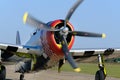 Imperial War Museum. Duxford, Cambridgeshire, UK. 2019 Battle of Britain air show. Republic thunderbolt. Royalty Free Stock Photo