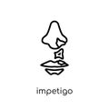 Impetigo icon. Trendy modern flat linear vector Impetigo icon on Royalty Free Stock Photo