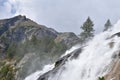 The impetus and the power of water at Toce waterfalls in the Italian Alps