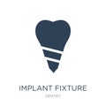 implant fixture icon in trendy design style. implant fixture icon isolated on white background. implant fixture vector icon simple Royalty Free Stock Photo