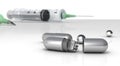 Metal implants and medical syringe