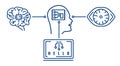 Implantation of a neural chip into the human brain.