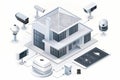 Implement advanced technology in your home for secure protection, integrating smart door and window sensors with CCTV and safeguar