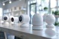 Implement authentication methods in protection systems, focusing on reliable device integrations and lens cap security.