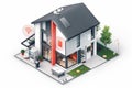 Implement CCTV for home safety, featuring real-time surveillance in a monitored environment, supported by high-resolution 4K camer