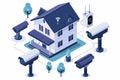 Implement encrypted security in your home, using reliable cameras and isolated online environments for secure surveillance and adv