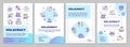 Implement holacracy blue circles brochure template