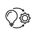 Implement icon outline set collection or pack