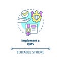 Implement QMS concept icon