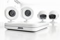 Implement real-time property monitoring with data protection cameras, integrating building security features in a watchfully overs