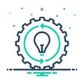 Mix icon for Implementation, execute and development